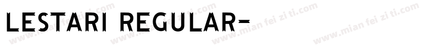 lestari Regular字体转换